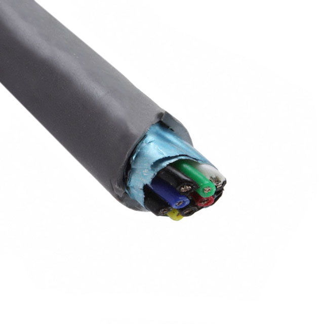 M13194 SL002 - 10 (5 Pair Twisted) Foil Blk-R,W,G,Blu,Y