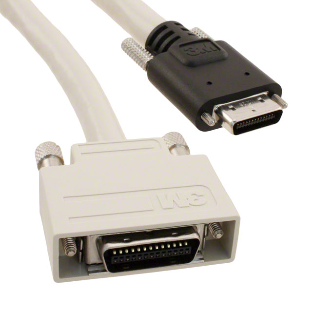 1MF26-L560-00C-A00 - Shrunk Delta Ribbon (SDR)_Male to Male_Round, Beige