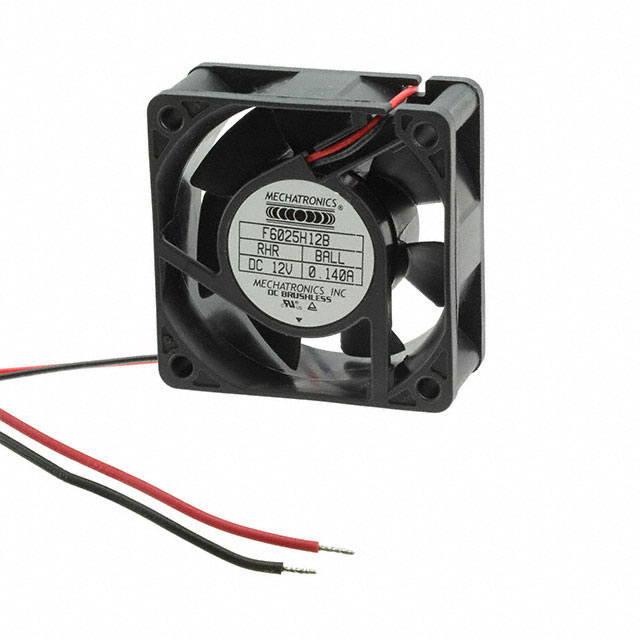 F6025M12B-RHR - FAN AXIAL 60X25MM