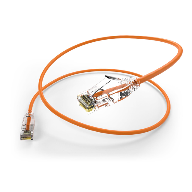 CS6A-08F-ORG - CAT6A_ClearFitSlim_Coil_ORG