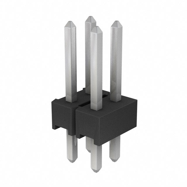 4-103322-0-02 - AMPMODU Mod II Breakaway Dual Vert Tin 4 Pin