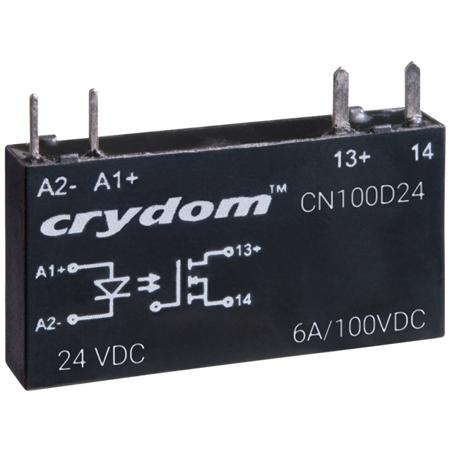 CN100D24 - sensata-cn-series-6a-plug-in-pcb-mount-ssr-image