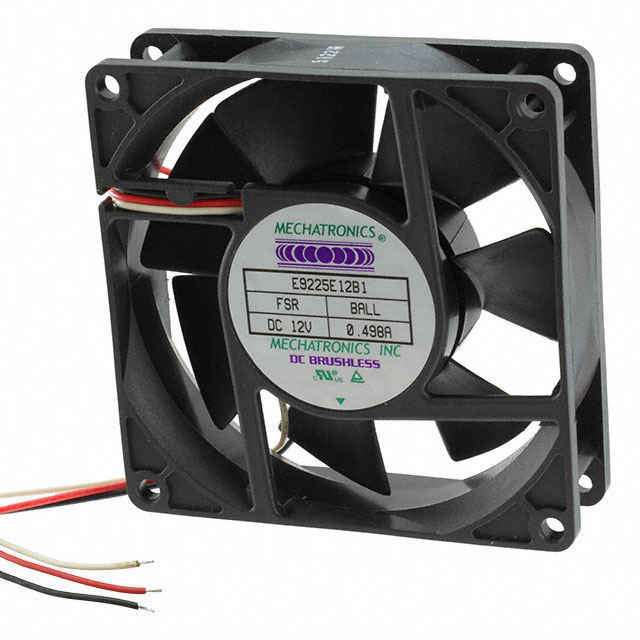 E9225H12B3-FSR - FAN AXIAL 92X25MM, 3 Wire Leads