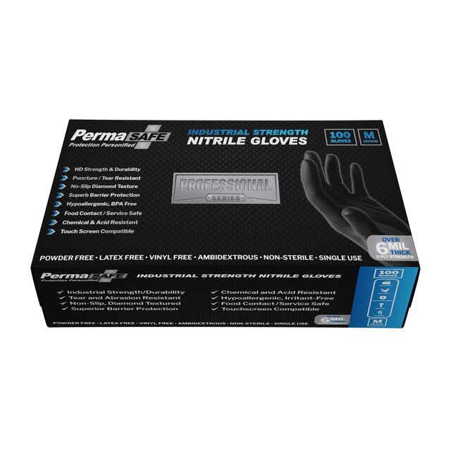 Industrial Nitrile Disposable Gloves - M - Industrial Nitrile Disposable Gloves M