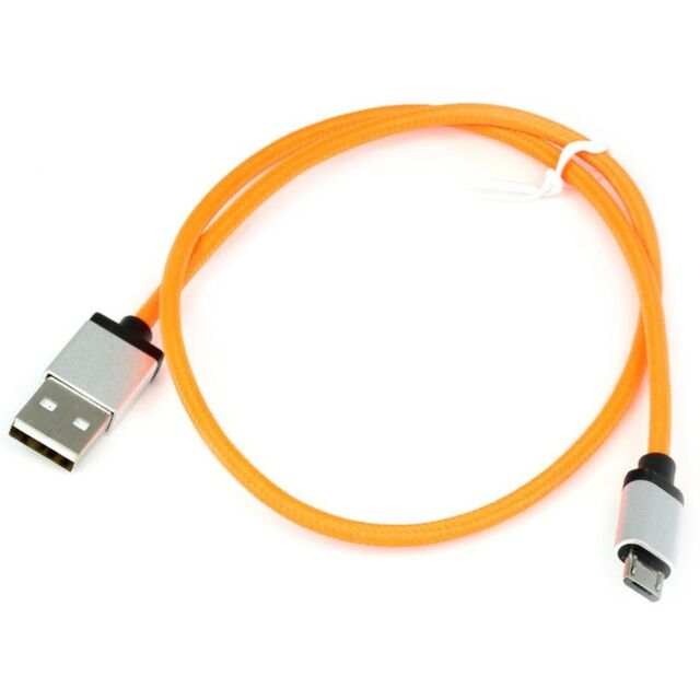 Micro USB Cable (Orange) - MICRO USB CABLE (ORANGE)