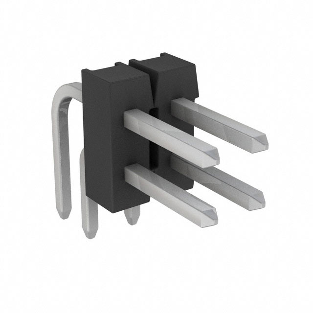 9-103330-0-02 - AMPMODU Mod II Breakaway Dual TH RA Tin 4 Pins