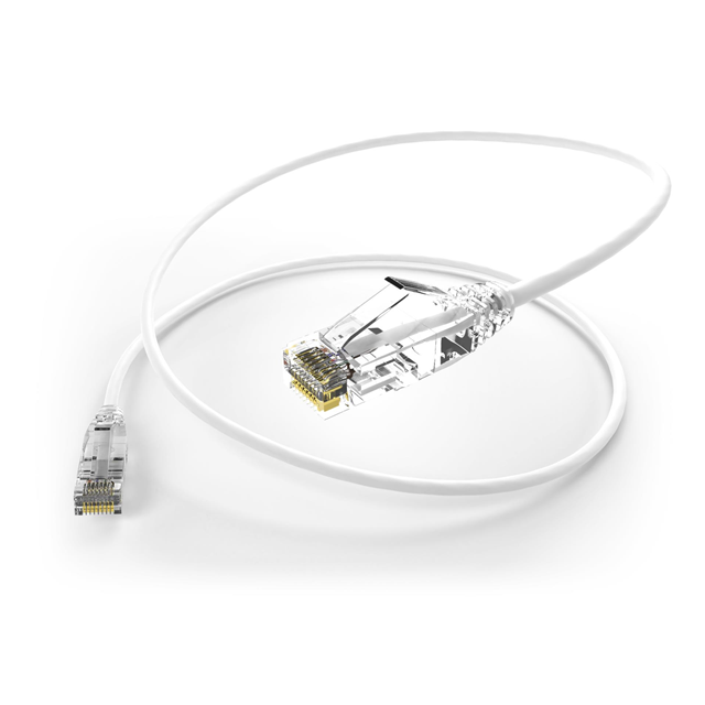 CS6A-14F-WHT - CAT6A_ClearFitSlim_Coil_WHT