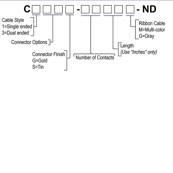 C3DDS-2606M - Part Number Breakdown CW 1or3