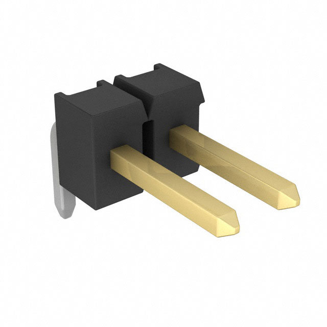 9-102974-0-02 - AMPMODU Mod II Breakaway TH RA Gold 2 Pins