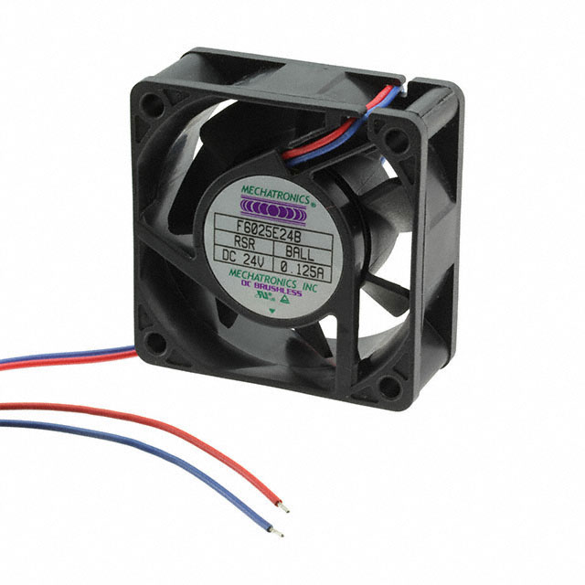 F6025H24B-RSR-L19 - FAN AXIAL 60X25MM